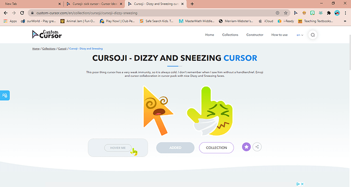 Cursoji - Dizzy and Sneezing cursor – Custom Cursor browser extension - Google Chrome 8_7_2020 4_51_17 PM