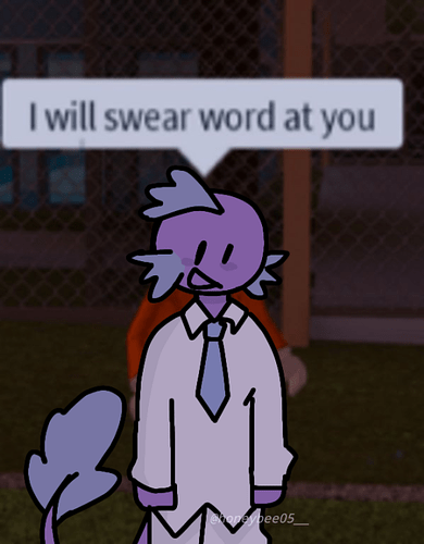 i will swear word at you