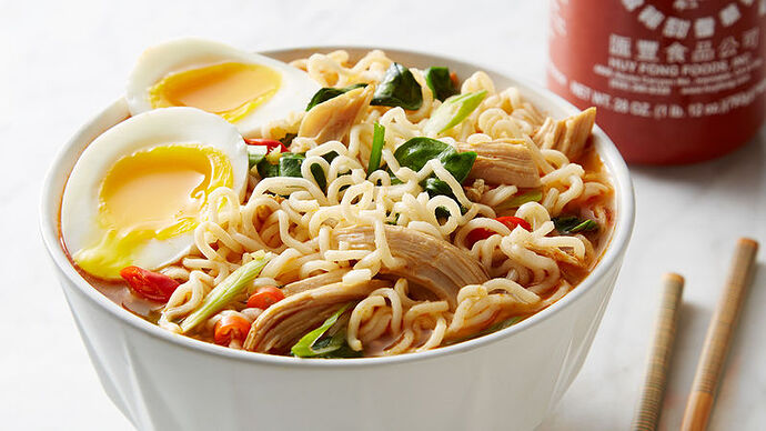 Easy Spicy Chicken Ramen Noodle Soup Recipe - Tablespoon.com