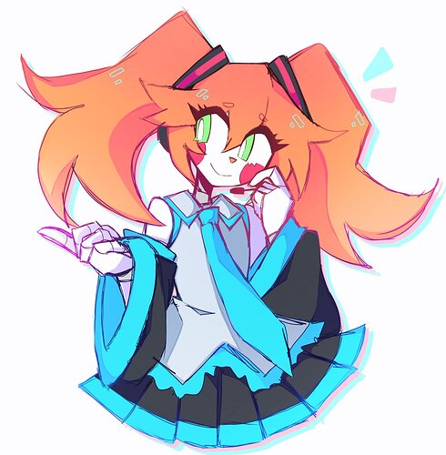 minx on Twitter: "someone said that the way i draw circus baby reminded  them of hatsune miku so i made this war crime #fnaf… "