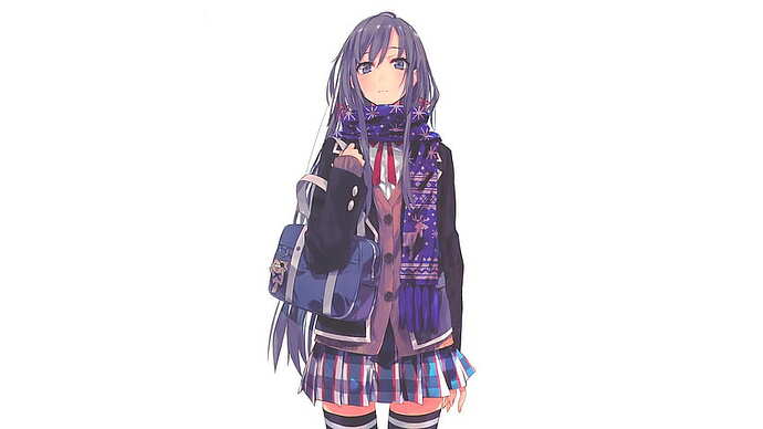 desktop-wallpaper-yukino-yukinoshita-short-skirt-cute-anime