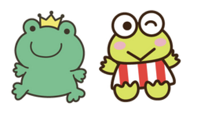 Mint and Keroppi