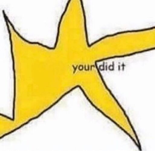 your did it