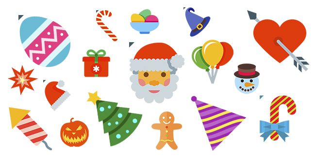 Holidays cursor collection
