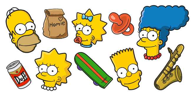 The Simpsons cursors collection