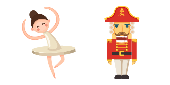 Christmas Ballerina and Nutcracker Toys Cursor