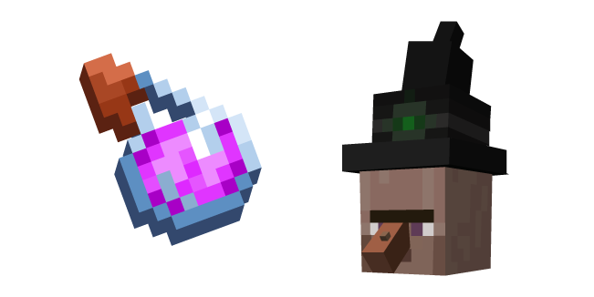 Minecraft Splash Potion and Witch Cursor