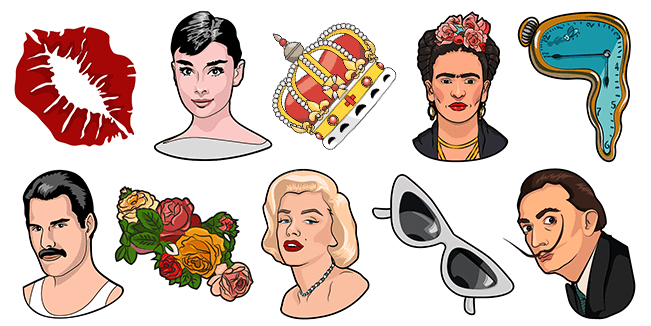 Famous people cursor collection