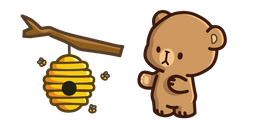 Cute Bear and Beehive Cursor