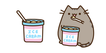 Pusheen and Ice Cream