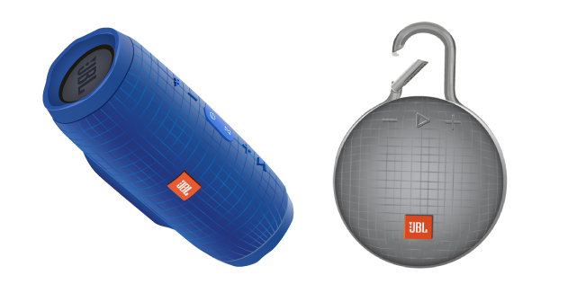 JBL Charge 3 and JBL CLIP 3 Cursor