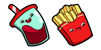 Cute Soft Drink and Fries