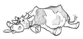 Image result for dead cartoon cow
