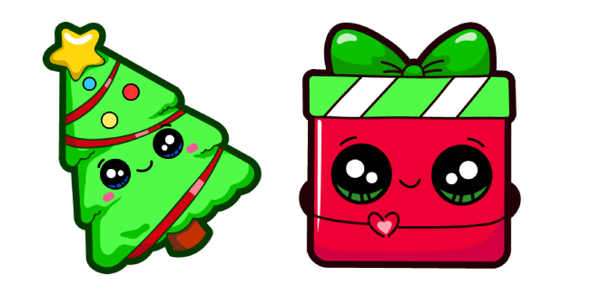 Cute Christmas Tree and Gift Cursor