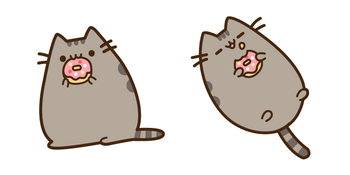 Pusheen Eating Donut