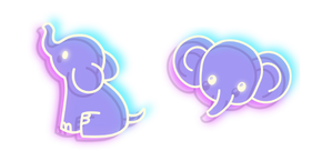 Neon Elephant Cursor