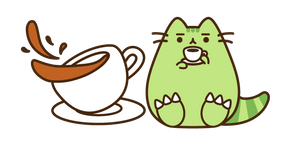 Pusheen Tea-Rex