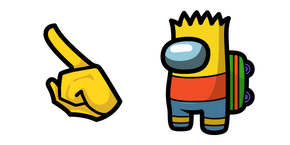 Among Us Bart Simpson Character Cursor