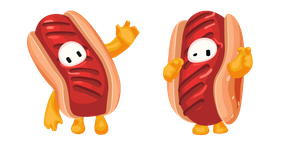 Fall Guys Character in Hot Dog Costume