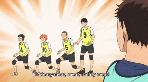 Haikyuu Meat GIF - Haikyuu Meat Excited - Discover & Share GIFs