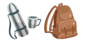 Thermos and Backpack