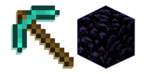 Minecraft Obsidian and Diamond Pickaxe