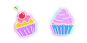 Neon Cupcake