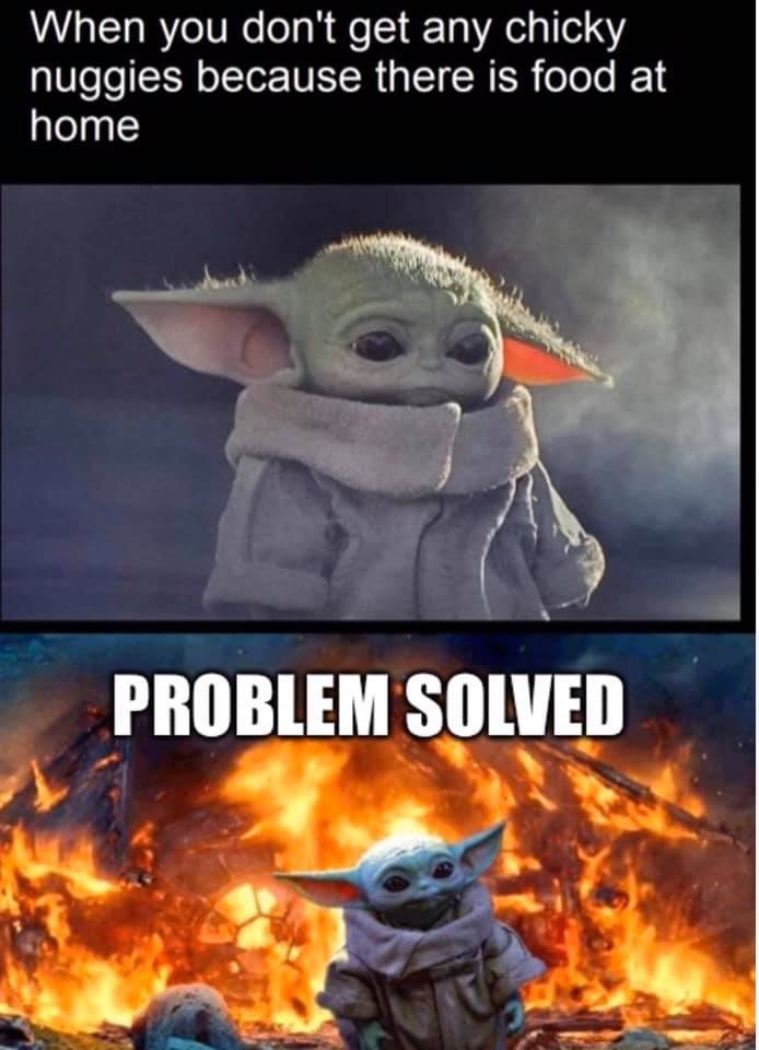 Baby Yoda Memes Chicky Nuggies