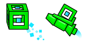 Geometry Dash 3D Player Cube and Ship