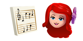 LEGO Ariel and Notes Cursor