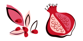 Hand-Drawn Pomegranate