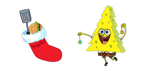 SpongeBob and Christmas Sock