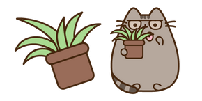 Pusheen and Plant Spring Cleaning