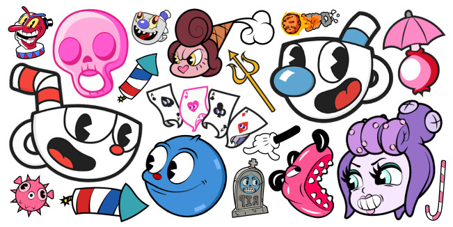 Cuphead cursor collection