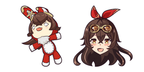 Genshin Impact Amber and Baron Bunny Cursor
