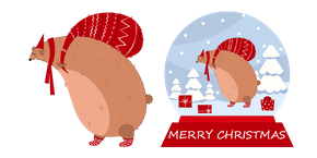 Christmas Snow Globe and Bear