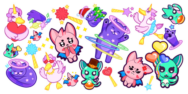 Cute Characters cursor collection