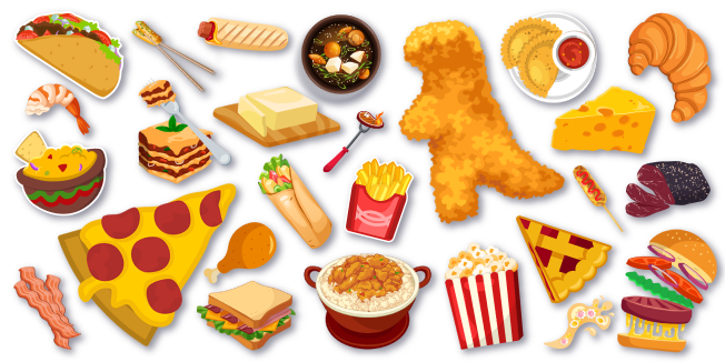 Food and Snacks cursor collection